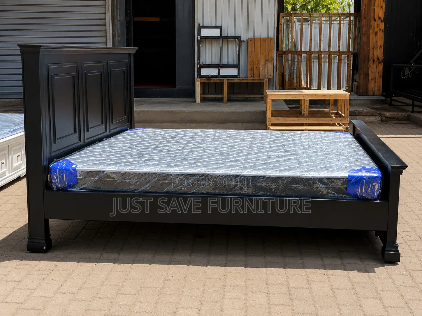 5x6 Solid Wooden Bed | Modern Hardwood Bed Frame