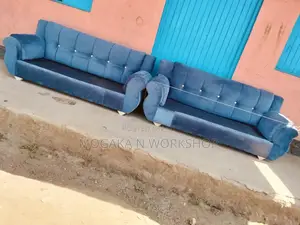 Blue 7 Seater Sofa Set