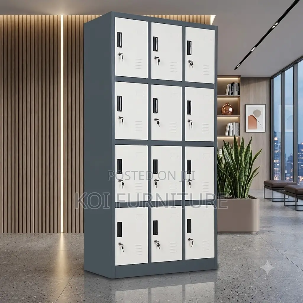 Office Cabinet; 12 Locker Drawer Office Stoarge Steel Document Cabinet