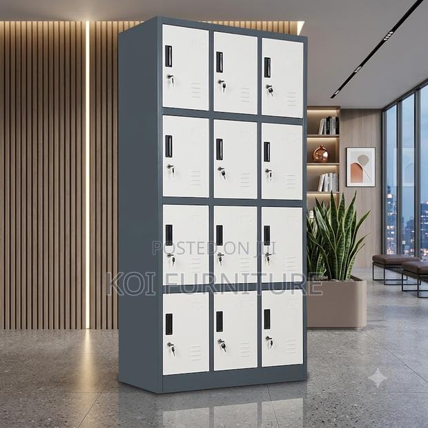 Office Cabinet; 12 Locker Drawer Office Stoarge Steel Document Cabinet