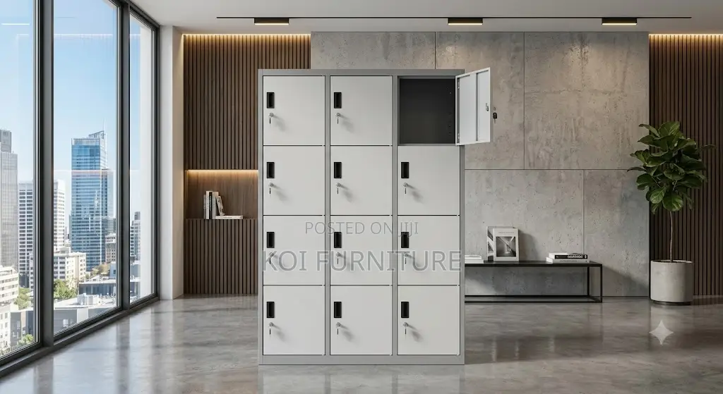 Office Cabinet; 12 Locker Drawer Office Stoarge Steel Document Cabinet