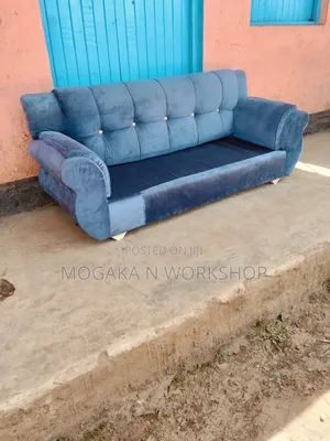 Blue Sofa Set