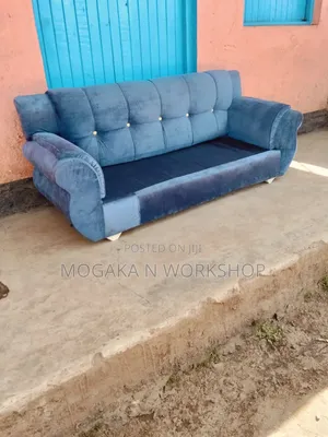 Blue Sofa Set