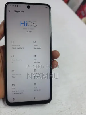 Tecno Camon 18 P 128 GB Blue