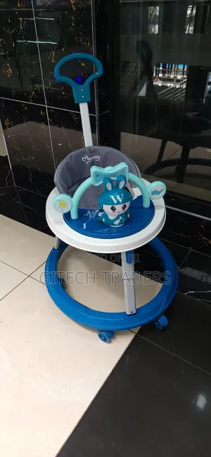 Momeasy 2-in-1 Baby Walker With Music, Toys And Push Handle