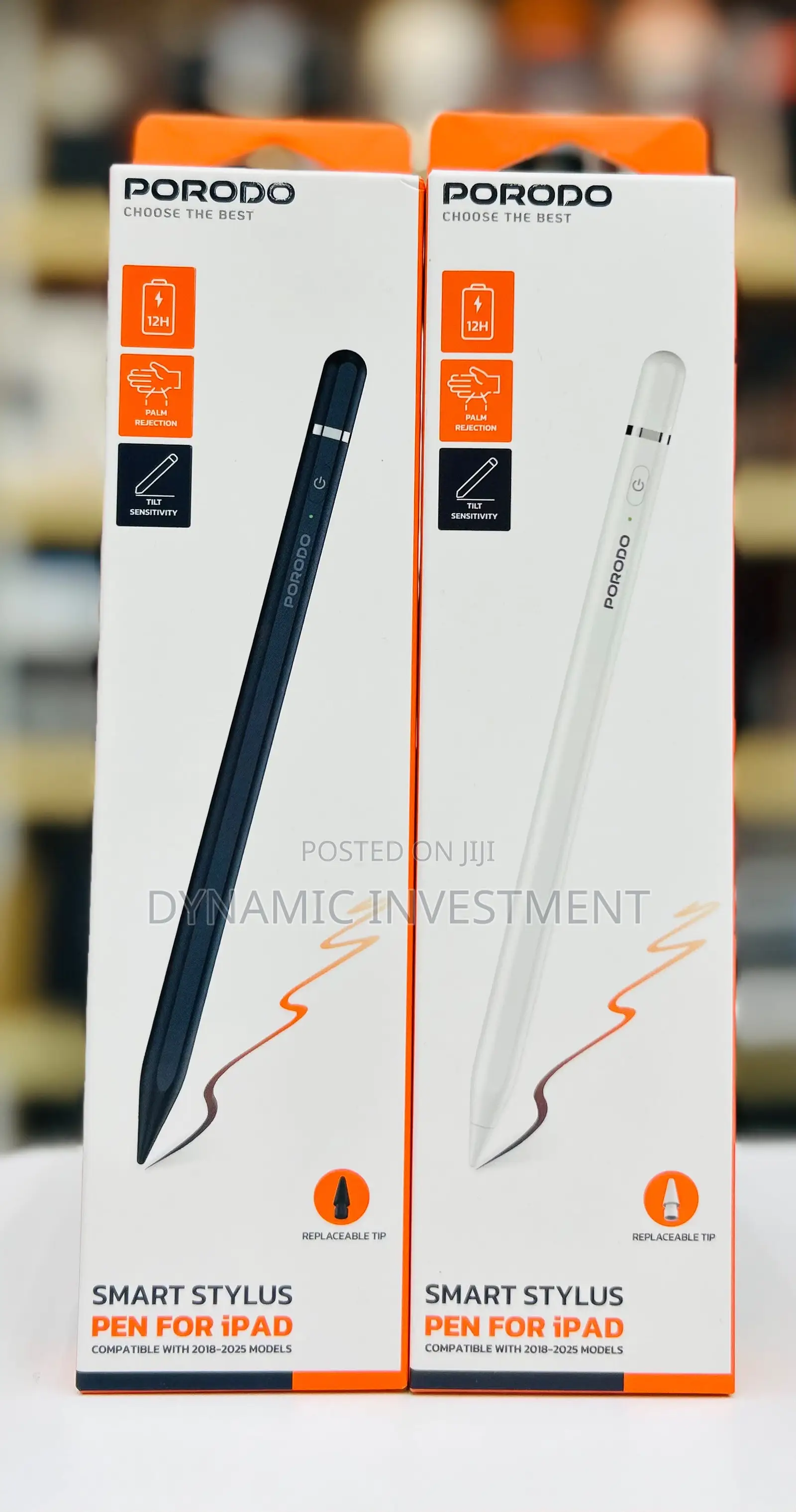 Porodo Smart Stylus Pen for Apple iPad 2018-2025 iPad Pro/Air/Mini