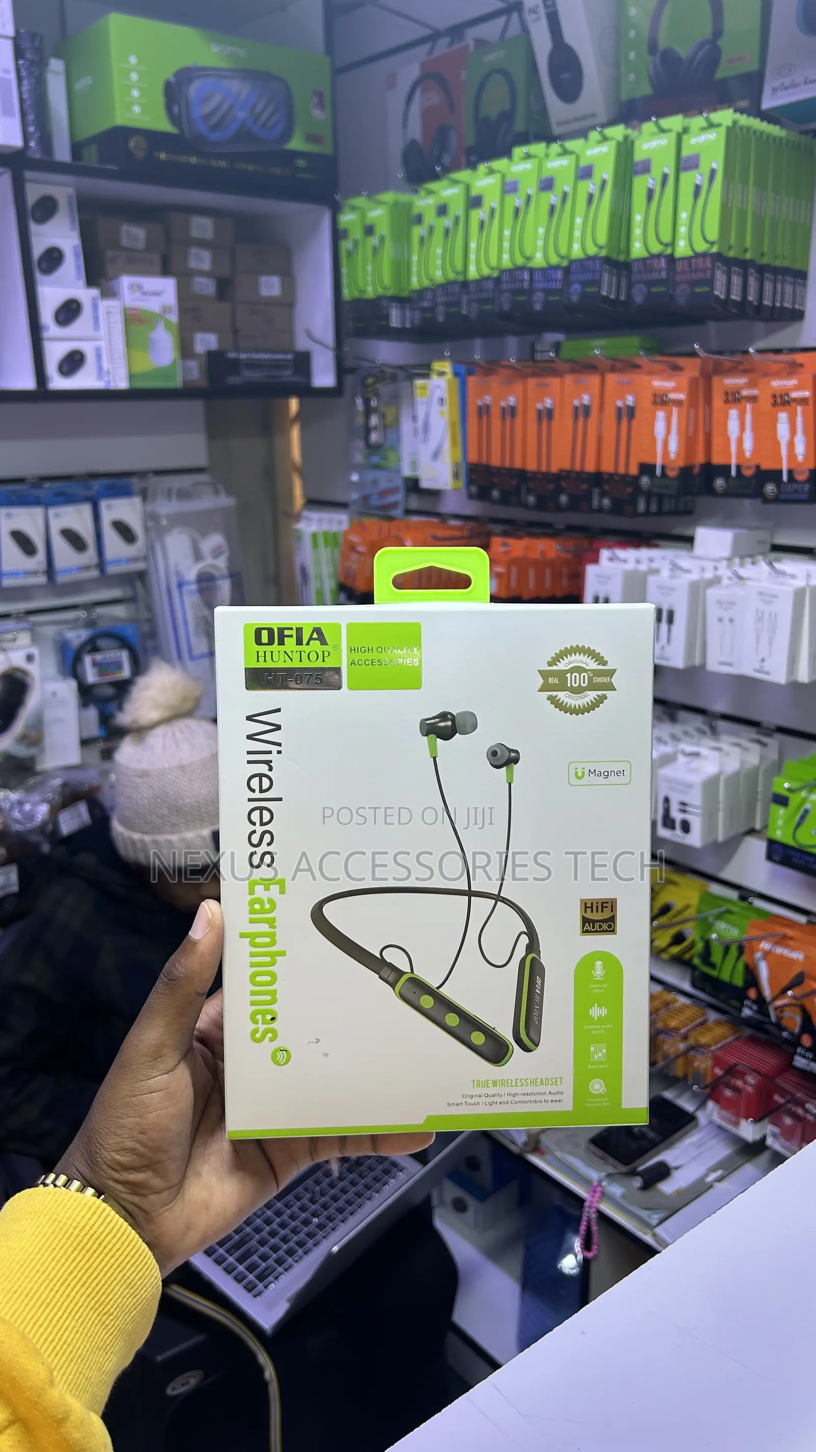 Ofia Huntop Ht-075 Bluetooth Neckband Headset | Long Battery
