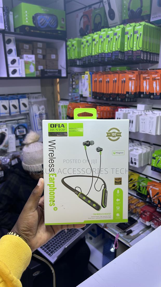 Ofia Huntop Ht-075 Bluetooth Neckband Headset | Long Battery