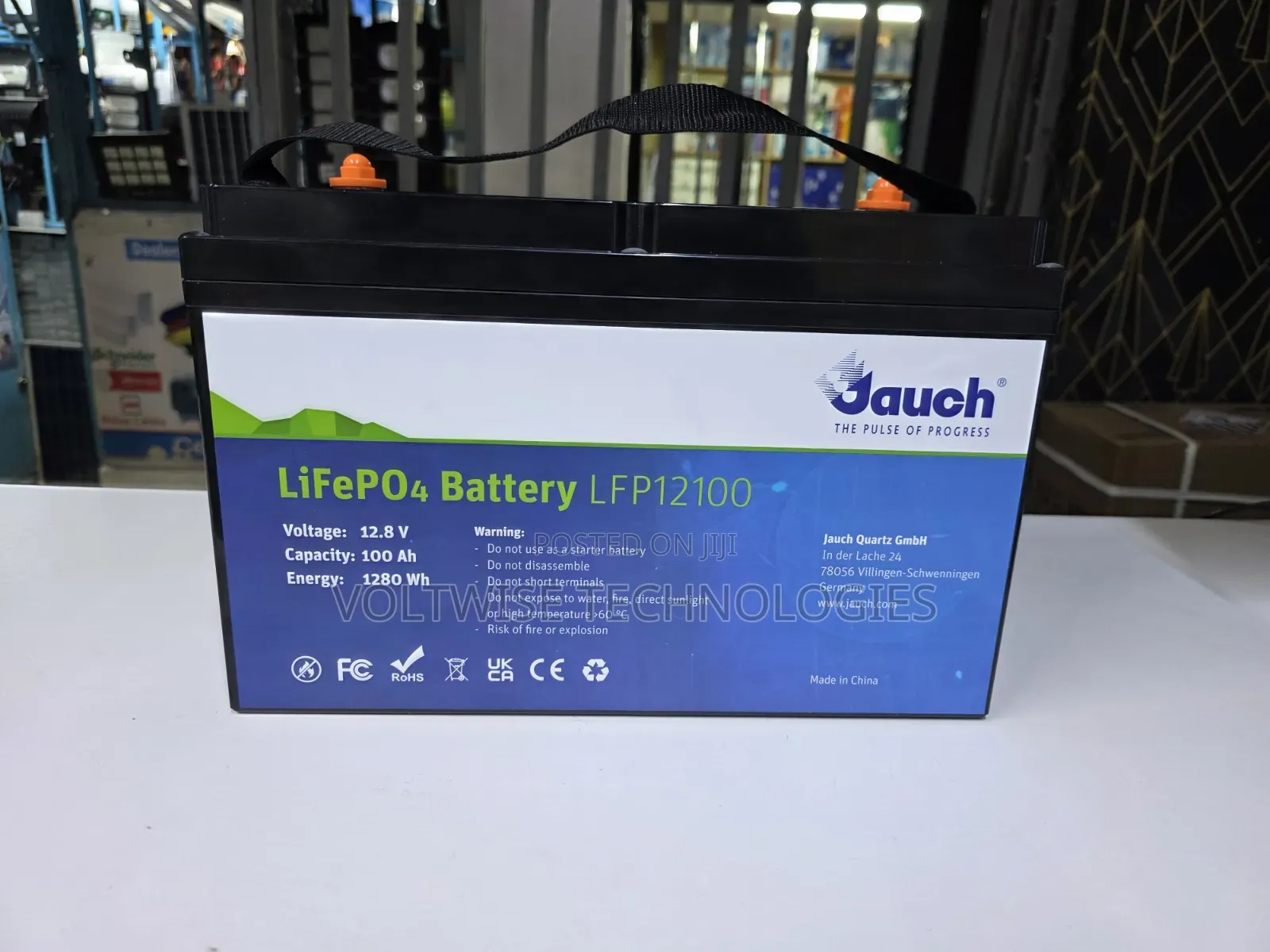 Jauch 12v 100ah Lifepo4 Lithium Battery – Deep Cycle Battery | 1280wh