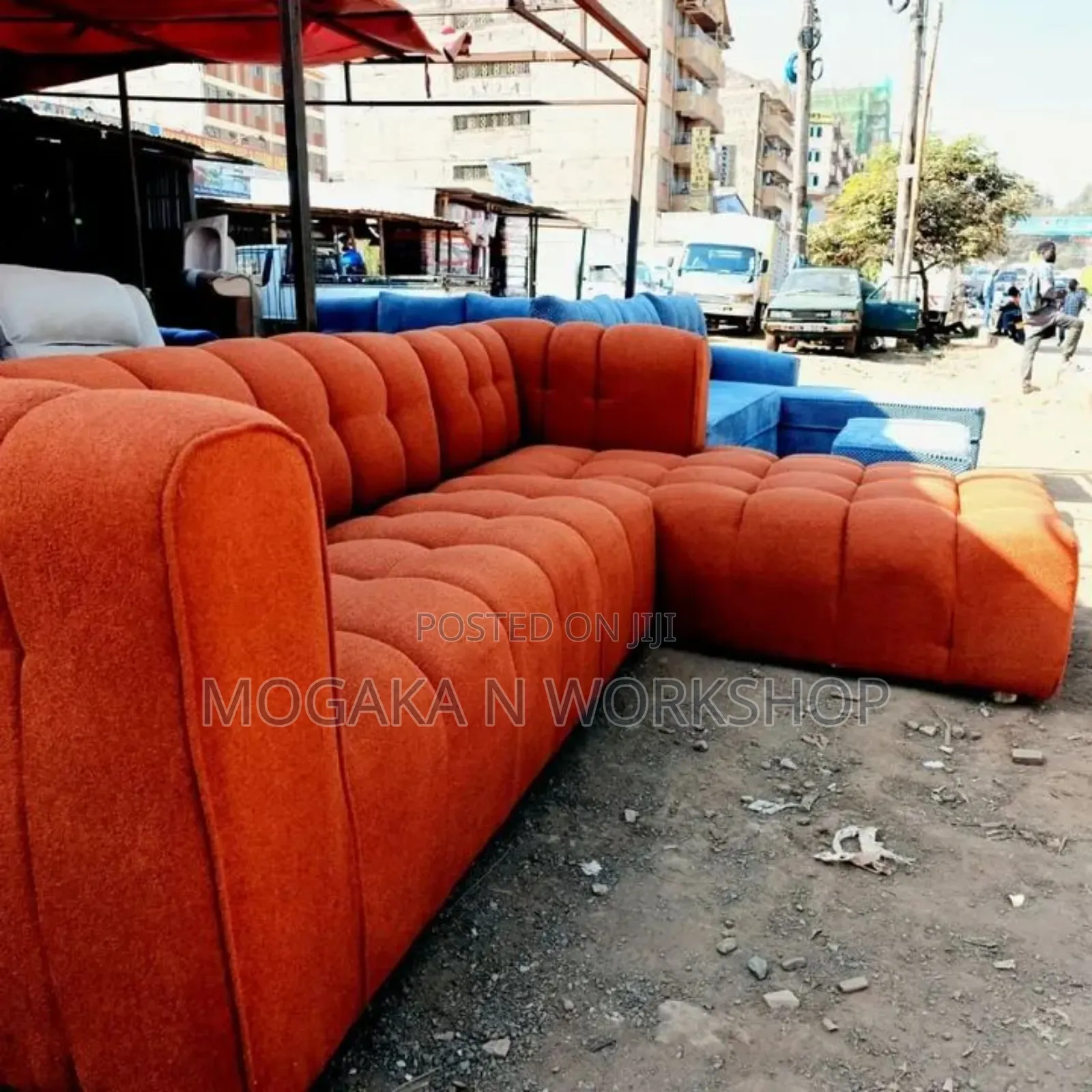 Burnt Orange L Seat