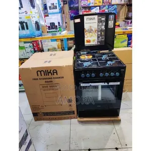 Mika Oryx Standing Cooker, 50cm X 60cm, 3 Gas Pool Jet Burners + 1