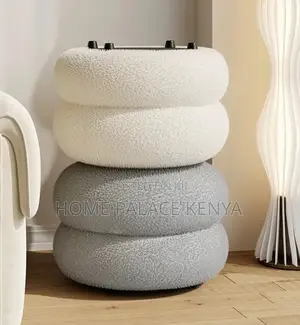 Ottoman Stool: Entrance Round Bench for Shoe Changing