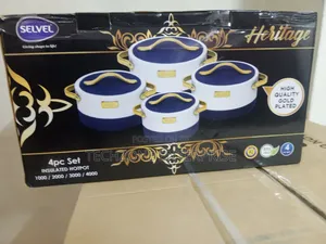 Selvel Heritage Insulated Hot Pot Set of 4 With Lock Lids 