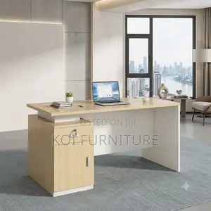 Office Desk; 1.2 Meters Home Office Brown Top Wooden Desks