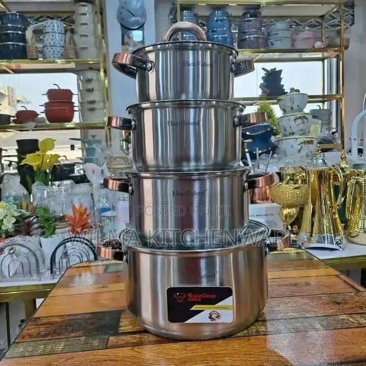 8-Piece High-Quality Stainless Steel Cookware Set