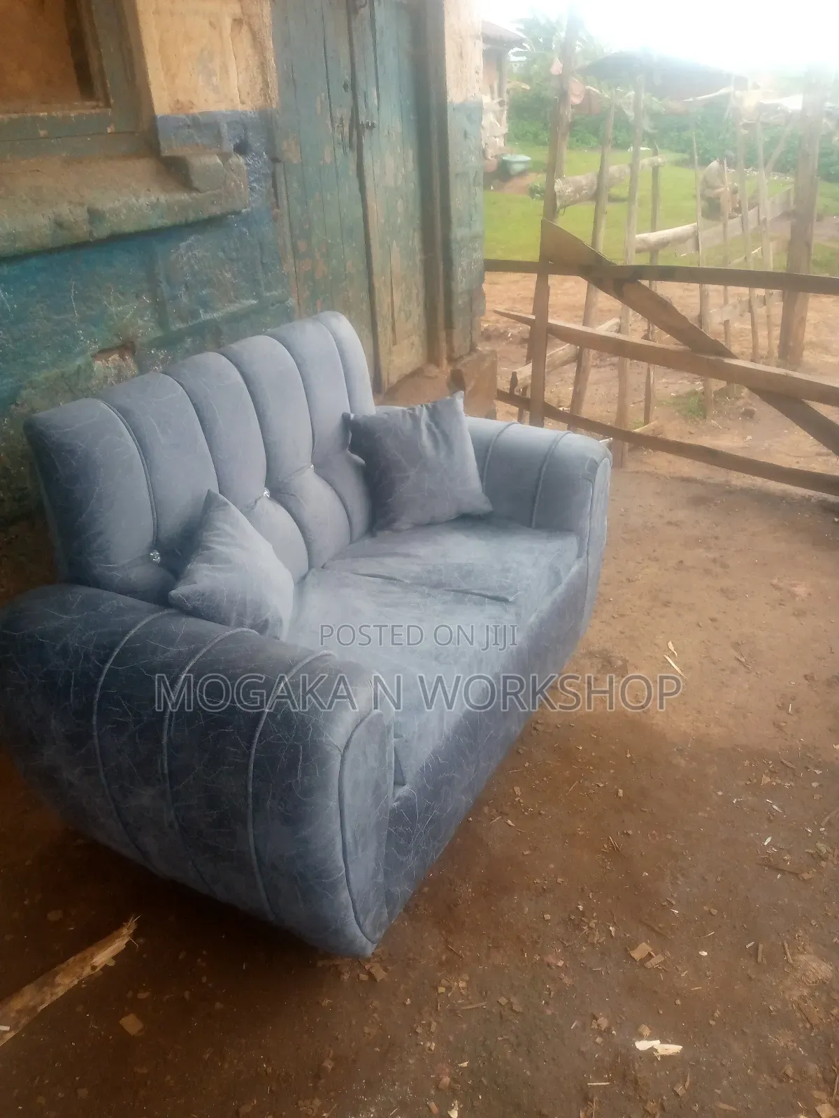 Grey D Shape Seat