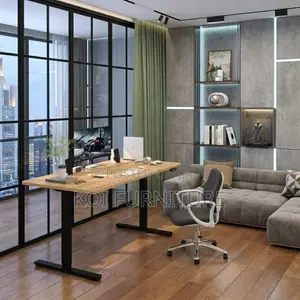 Office Desk; 1.4 Meters Electric Adjustable Computer Geezore Desk