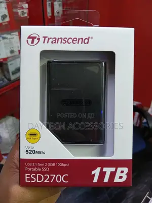 This Is a Transcend Esd270c Portable SSD With 1tb of Storage Capacity.