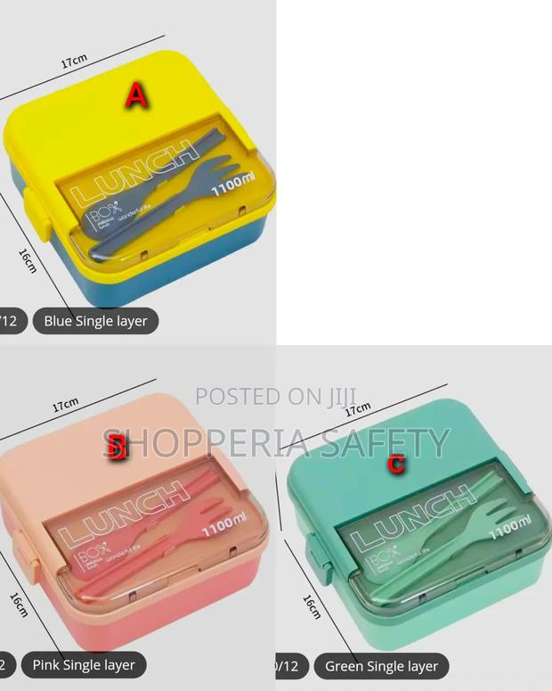 *1100ml Lunch Box With Fork and Spoon