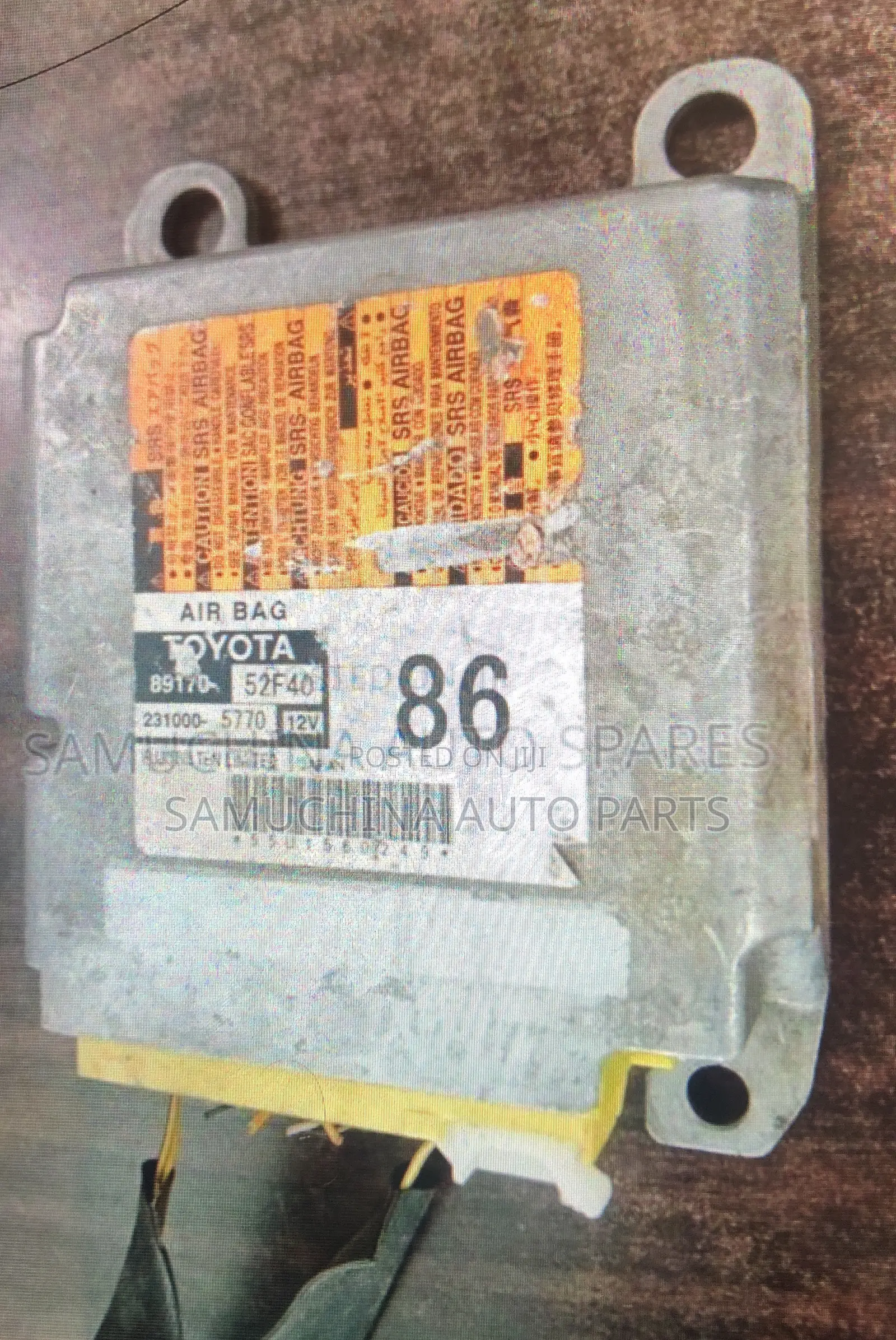 SRS Unit/ Airbag Computer Toyota Vitz