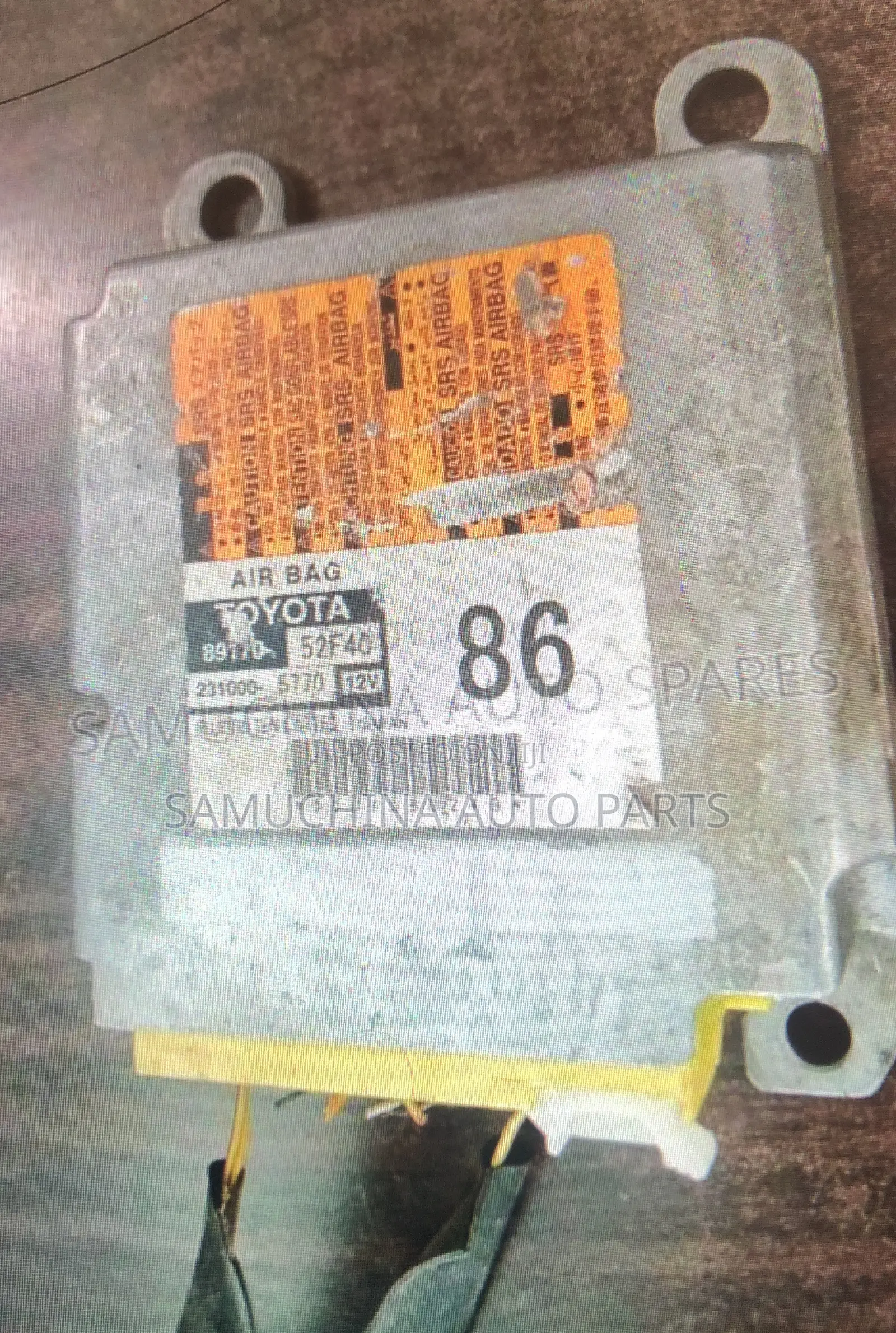 SRS Unit/ Airbag Computer Toyota Vitz