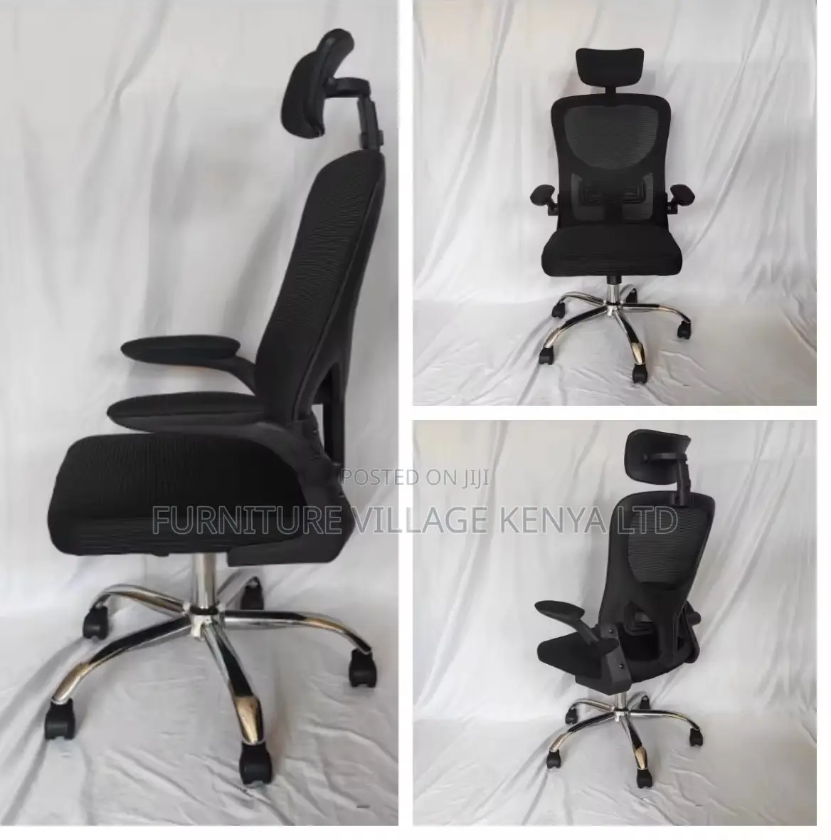 Modern Black Orthopedic Seat With Flipping Hands