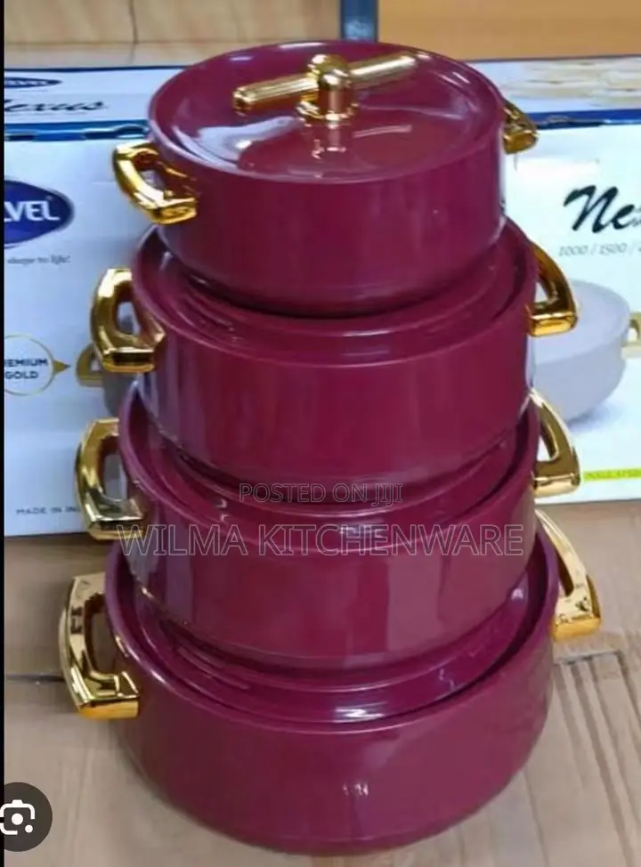 Gold 4-Piece Insulated Casserole Hot Pot Set