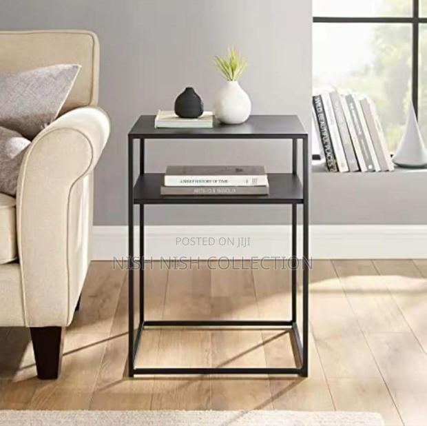 *2layers Norsic Metallic Side Table//Bedside//Desk Side - thumbnail 2