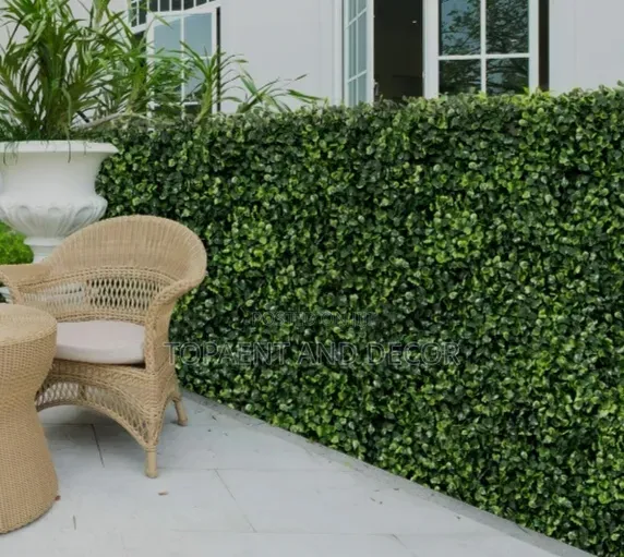 Faux Boxwood Greenery Wall Panel