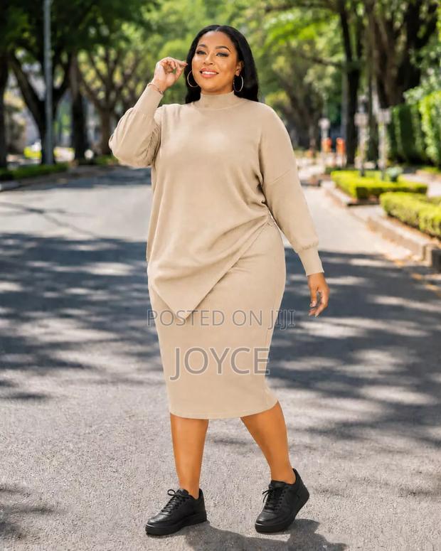 Free Size Skirt and Top Sweater Material