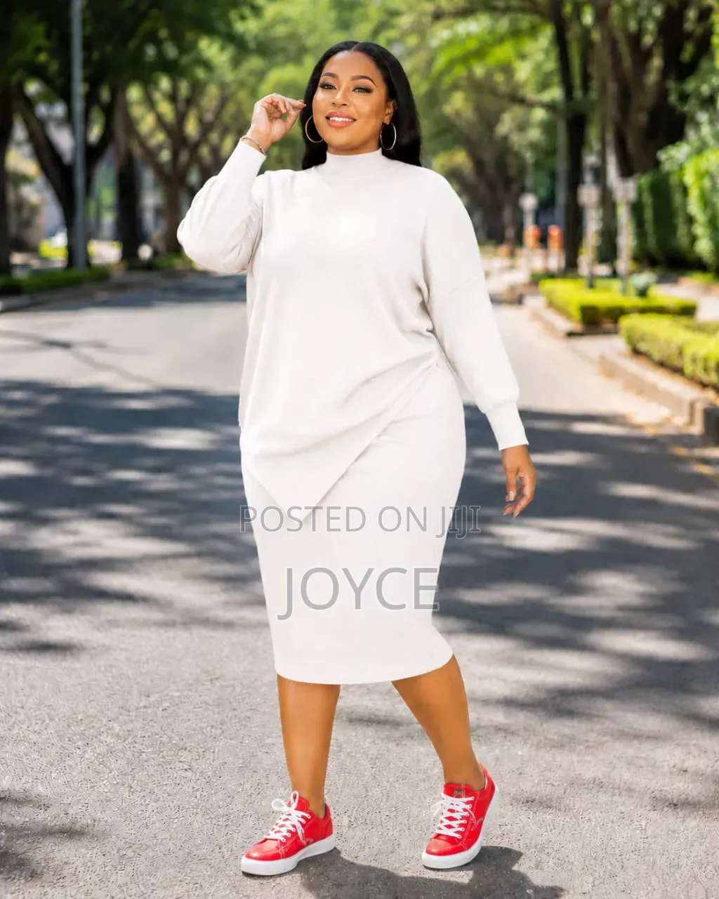 Free Size Skirt and Top Sweater Material