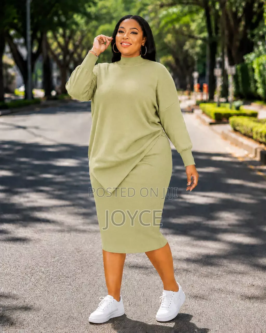 Free Size Skirt and Top Sweater Material