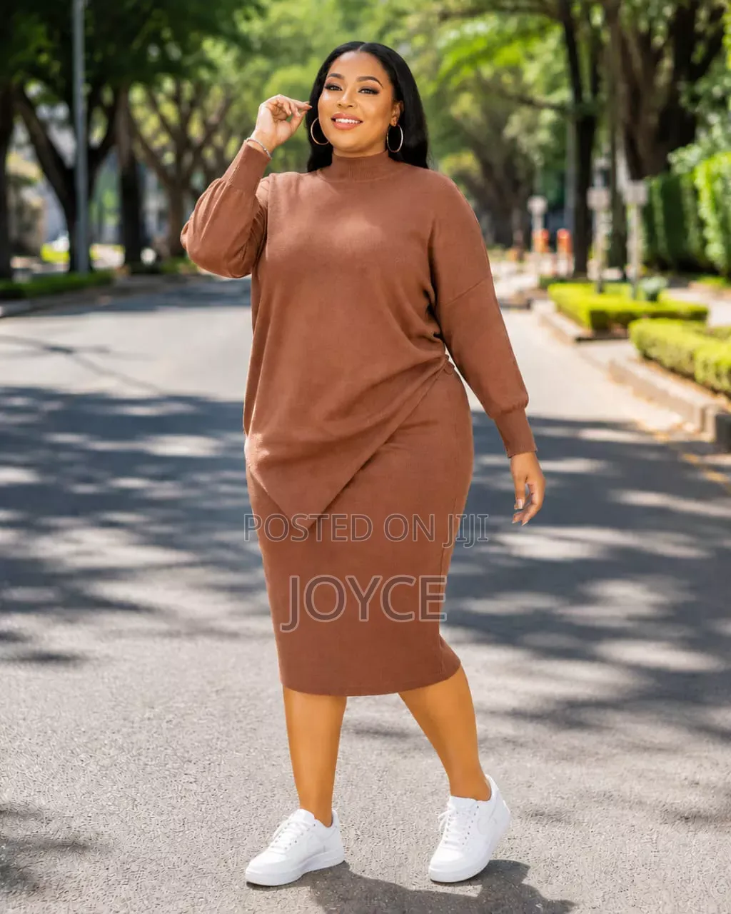 Free Size Skirt and Top Sweater Material