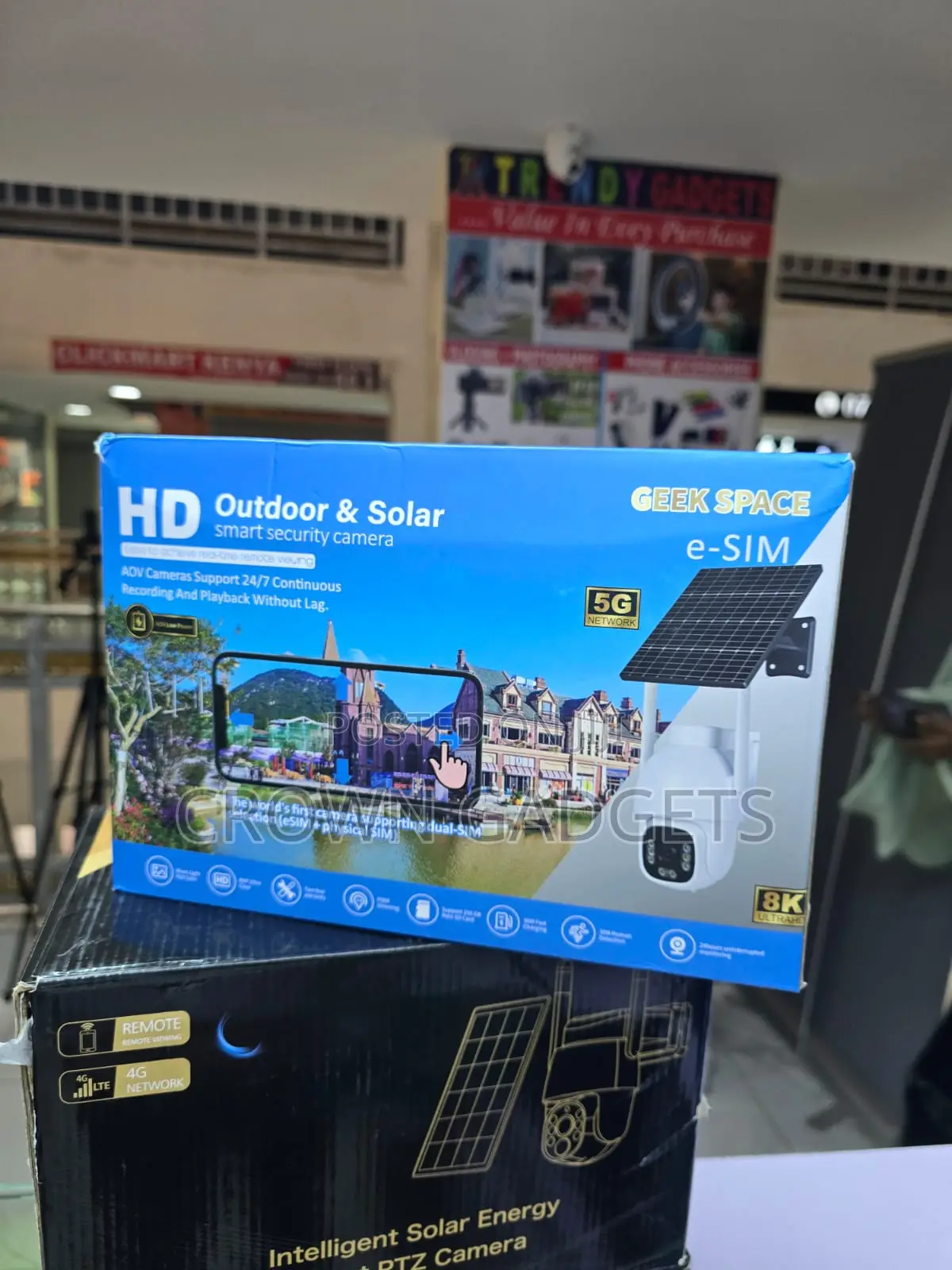 Geek Space Solar 4g Security Camera With Esim Support