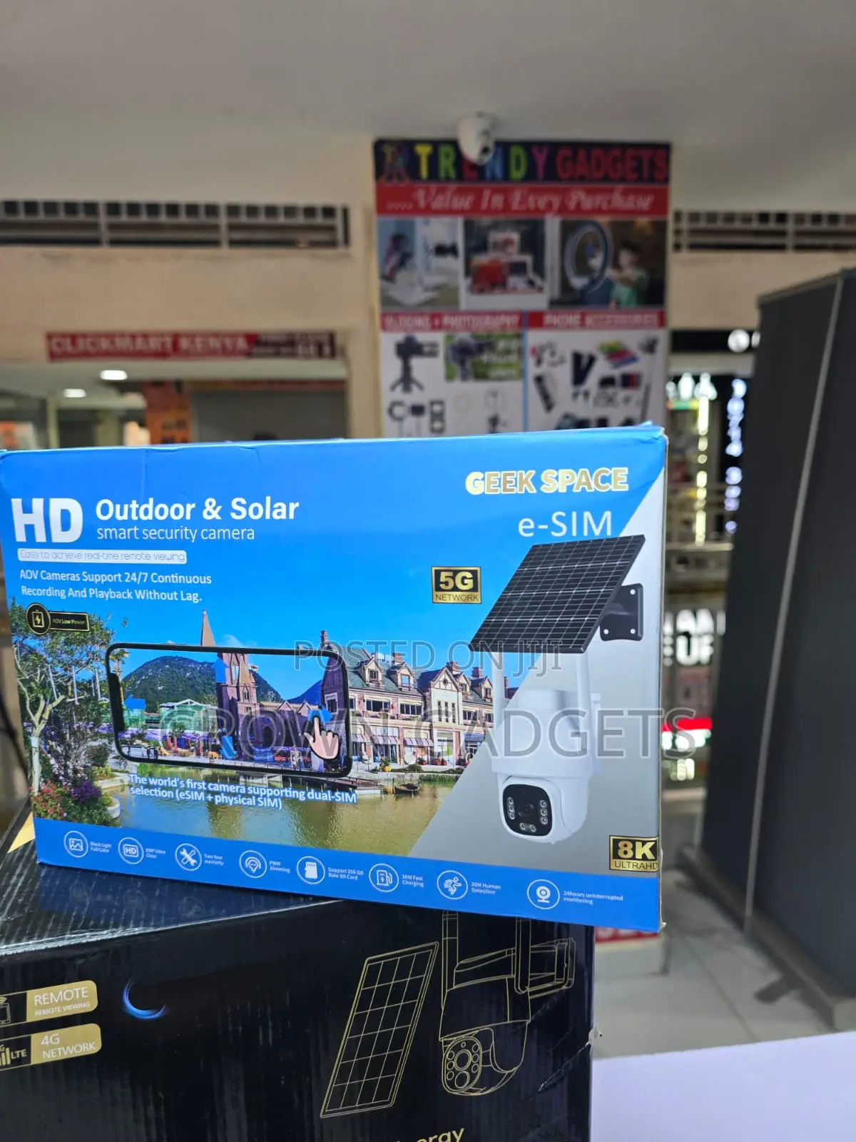 Geek Space Solar CCTV Camera Ultra Hd Dual Sim