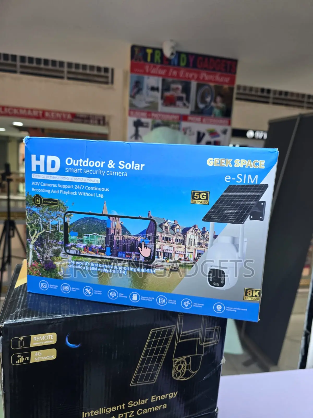 Geek Space Outdoor 4g Security Camera With Solar Panel