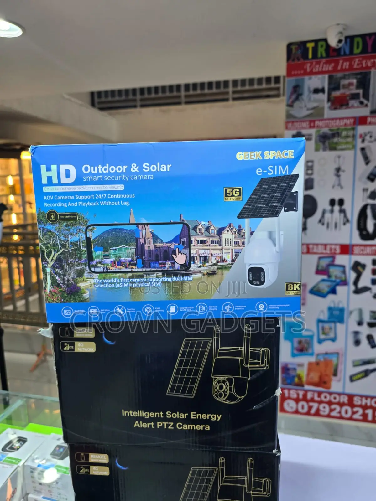 Geek Space Outdoor Solar CCTV Camera With Esim Support