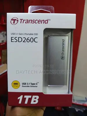This Is a Transcend Esd260c Portable SSD With 1tb of Storage Capacity.