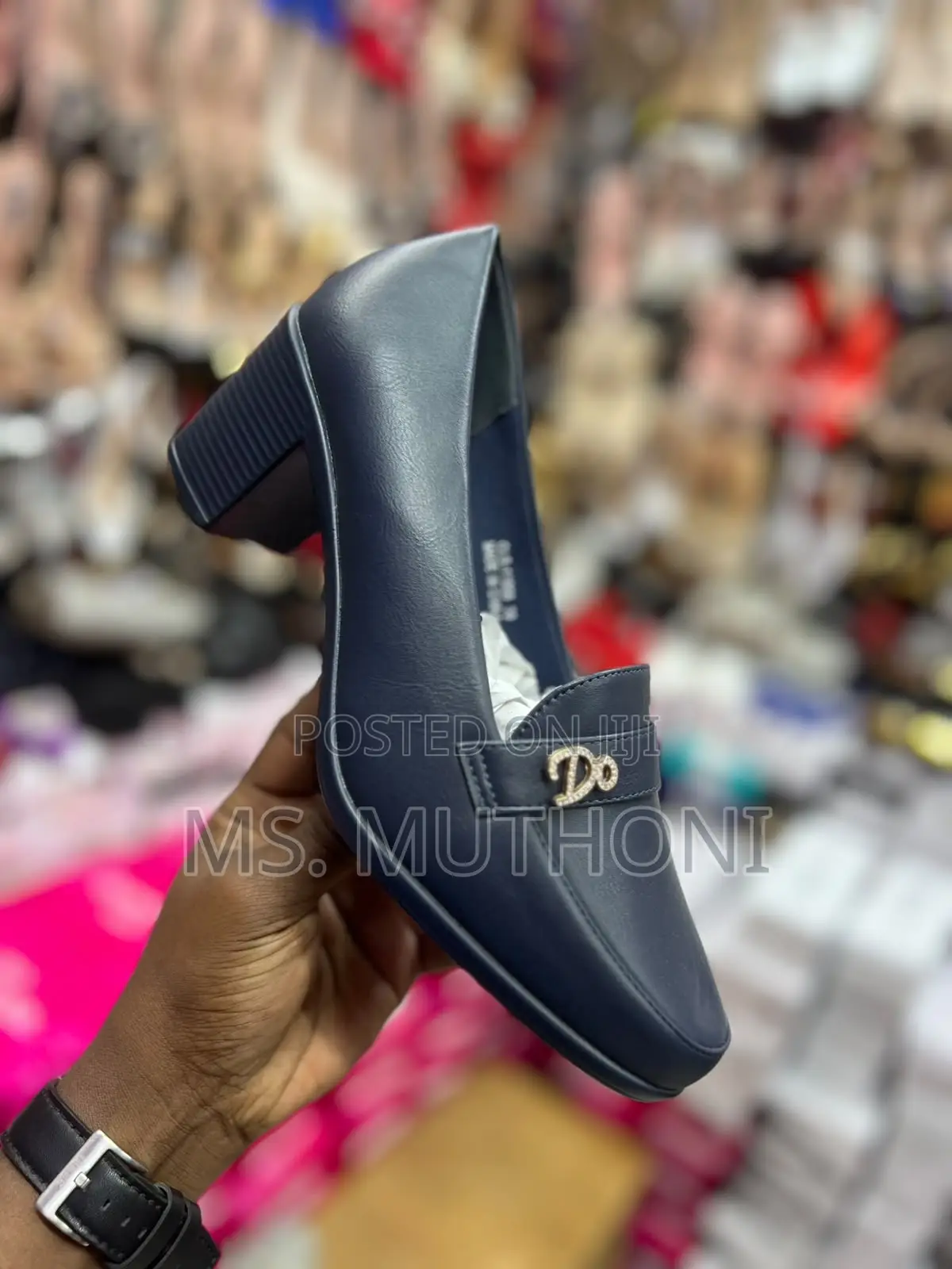 Ladies Block Heeled Official Pumps 38 to 43