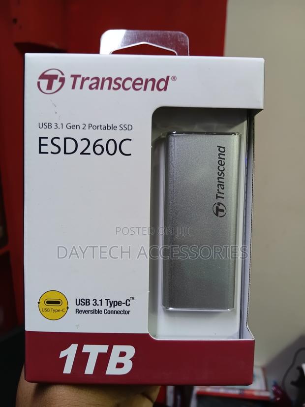 Transcend Esd260c 1tb Portable Ssd, Usb-C 3.1 Gen 2 10gbps, - thumbnail 3