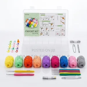 Complete 113pcs Crochet Kit for Beginners - 40 Yarn Skeins Hooks