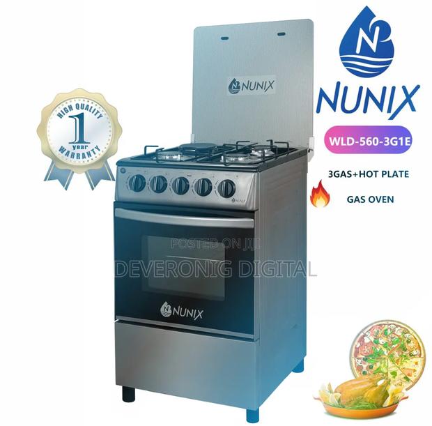Nunix Big 60×65 3+1 Freestanding Cooker With Electric Oven,Jet Valve