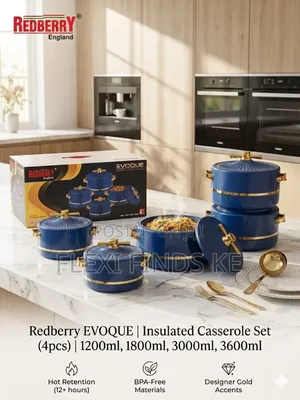Redberry Evoque Insulated Hotpot 4pc Set
