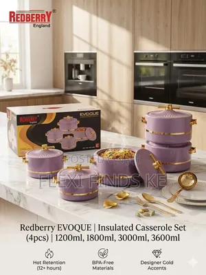 Redberry Evoque Insulated Hotpot 4pc Set