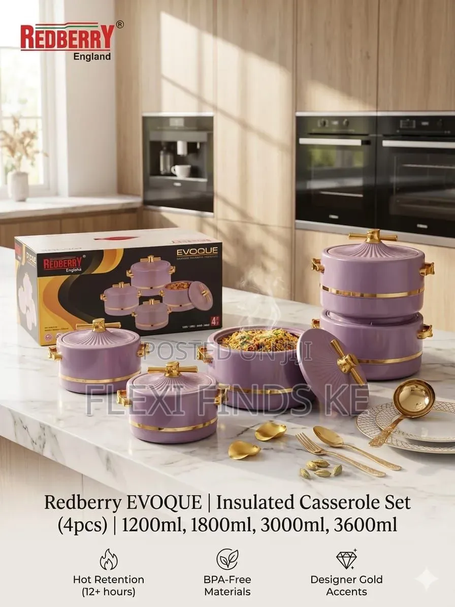 Redberry Evoque Insulated Hotpot 4pc Set