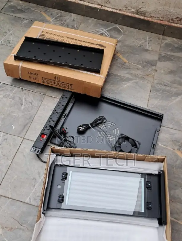 4u Network Rack 530mm X 400mm X 240mm With Multi-Socket Rackmount Pdu