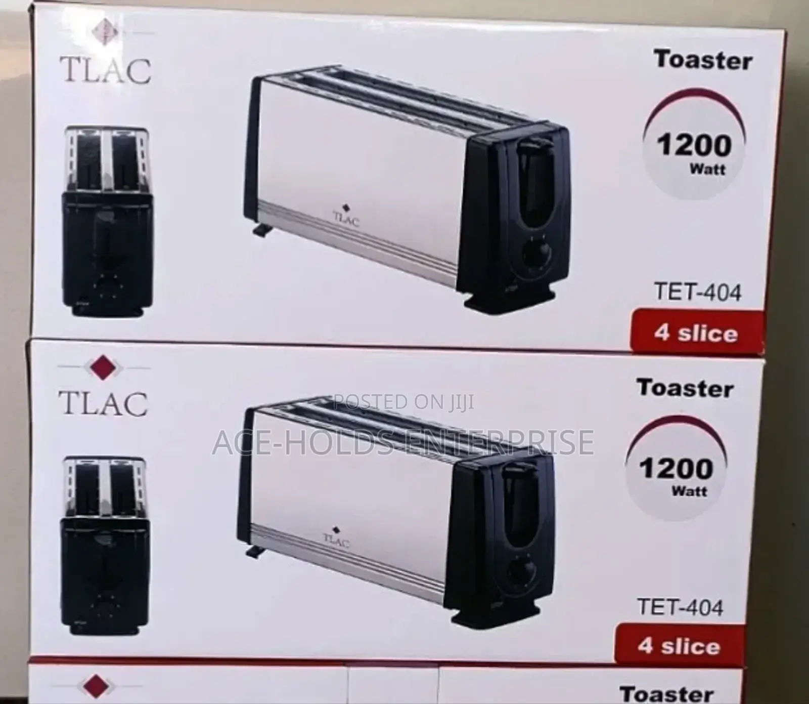 Tlac Toaster, 4 Slices, Crunchy Toast for Breakfast - 1200watts