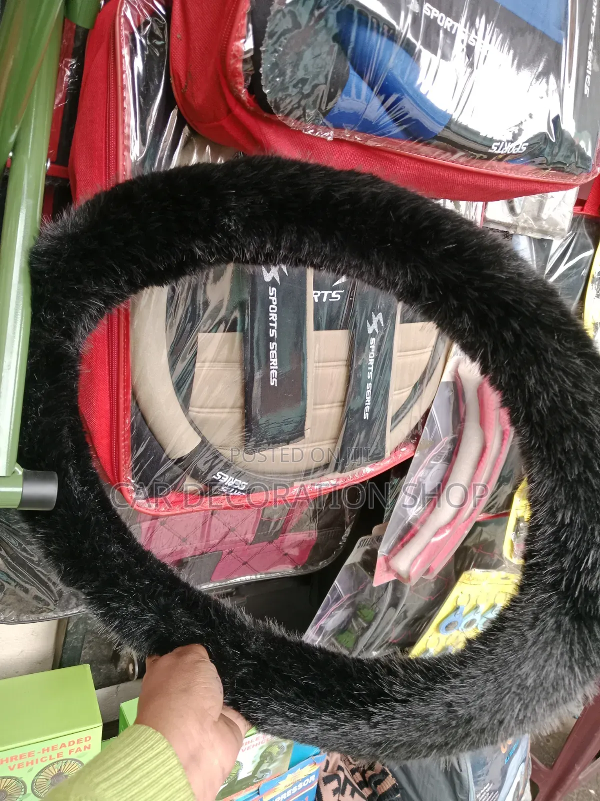Ultra_soft Fur Universal Steering Wheel Cover