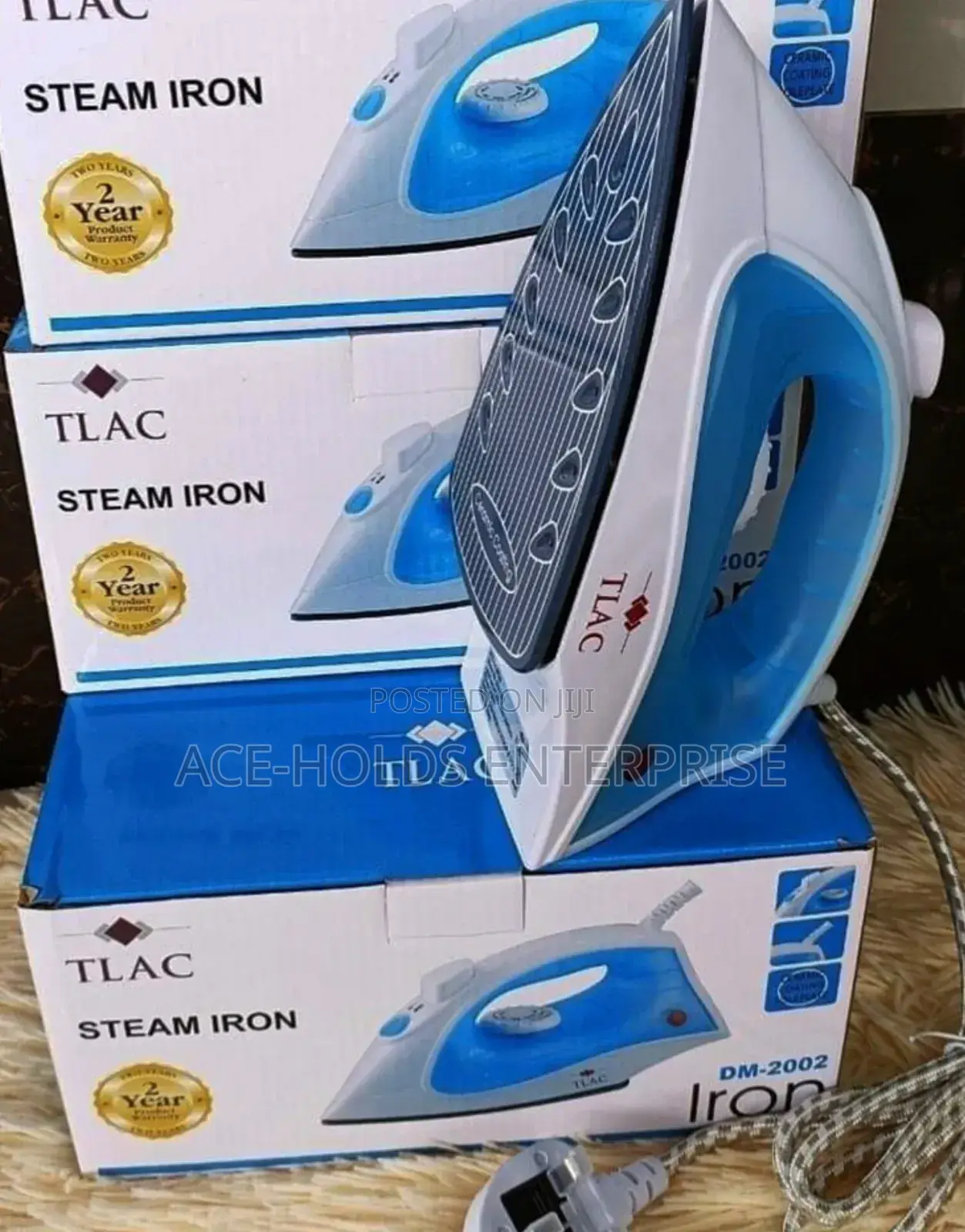 Tlac Dry and Steam Iron 1200w - Dm-2002, Ceramic Soleplate