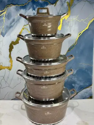 10-Piece Premium Granite Cookware Set